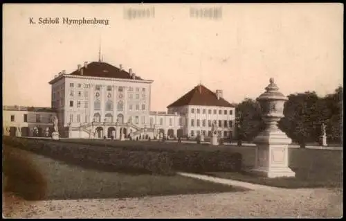 Ansichtskarte München Schloss Nymphenburg 1912