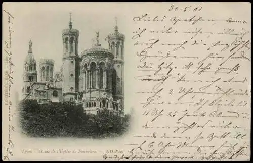 CPA Lyon Abside de l'Eglise de Fourvière. 1901
