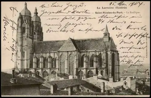 CPA Saint-Nicolas-du-Port La Basilique. Stadt 1904