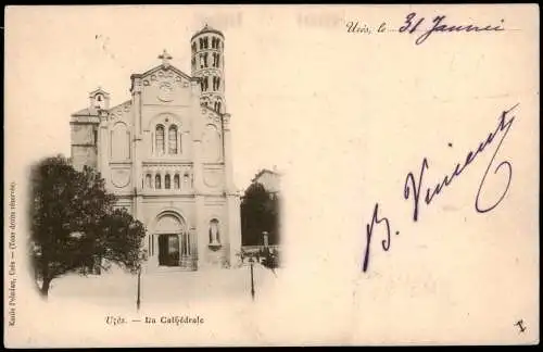 CPA Uzès La Cathédrale 1900