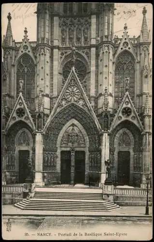 CPA Nancy Portail de la Basilique Saint-Epvre 1903