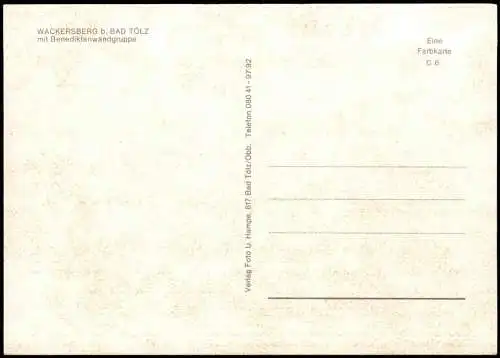 Ansichtskarte Bad Tölz Wackersberg Edelweiss 1975
