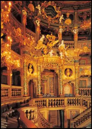 Ansichtskarte Bayreuth Markgräfliches Opernhaus Fürstenloge 1992