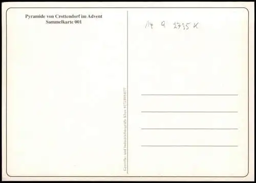 Crottendorf (Erzgebirge) Pyramide von Crottendorf im Advent 1990