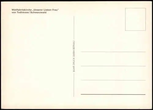 Ansichtskarte Todtmoos Wallfahrtskirche Unserer Lieben Frau 1980