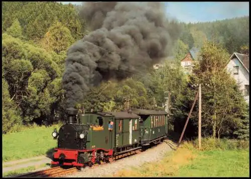 Dampflokomotive Schmalspurbahn Wolkenstein-Jöhstadt bei Schmalzgrube 2009