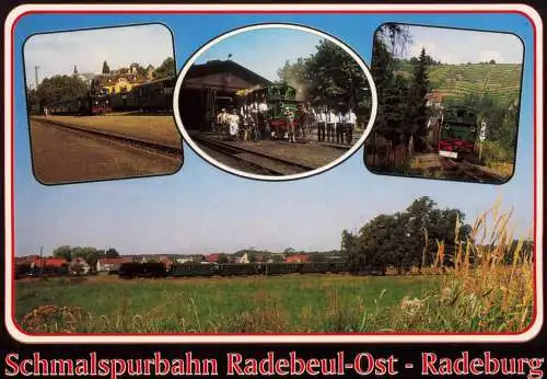 Lokomotive Schmalspurbahn Radebeul-Ost -Radeburg (Mehrbildkarte) 1984