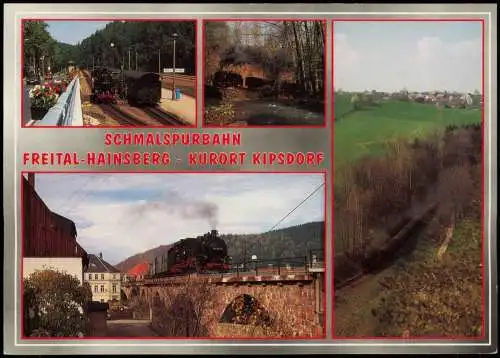 Schmalspurbahn Freital-Hainsberg-Kurort Kipsdorf (Mehrbildkarte) 1985