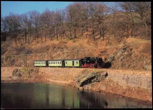 Ansichtskarte  Dampflokomotive 99 1746 zwischen Malter und Dippoldiswalde 2001