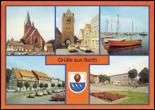 Barth Kirche, Dammtor, Hafen, Am Marktplatz, Platz der Freiheit 1986