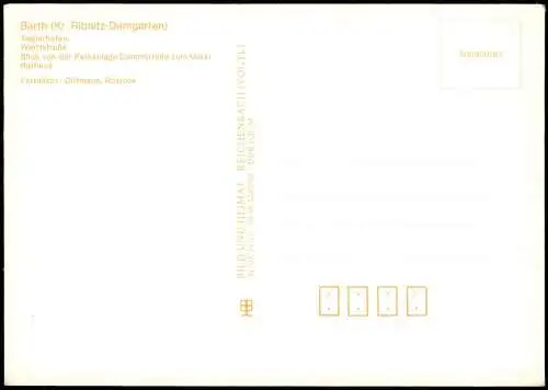 Ansichtskarte Barth Seglerhafen, Werftstraße, Rathaus 1987