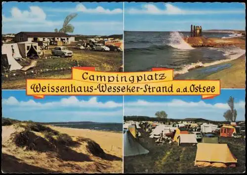 Weißenhäuser Strand-Wangels 4 Bild Campingplatz Wesseker Strand Ostsee 1969