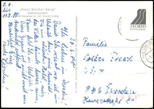 Ansichtskarte Neuwied (Rhein) Haus Weißer Berg 4 Bild Arbeiterwohlfahrt 1979