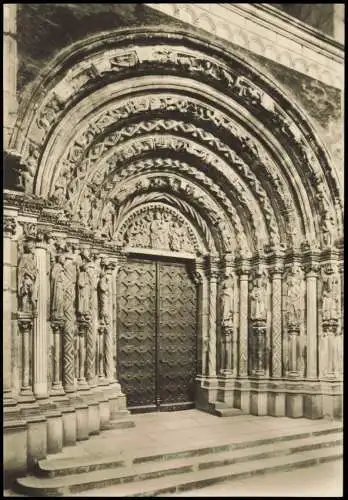 Freiberg (Sachsen) Dom  Goldene Pforte des romanischen Vorgängerbaus 1230 1970