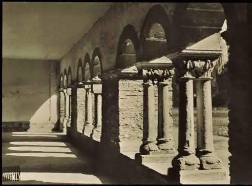 Freckenhorst KREUZGANG (DETAIL) KLOSTERGEBAUDE FRECKENHORST i. WESTF. 1960