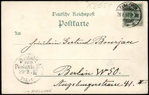 Litho AK Basedow   Remplin Burgschlitz Ivenack Mecklenburger Schweiz 1897