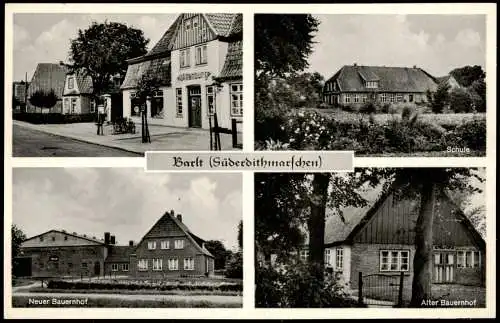 Ansichtskarte Barlt 4 Bild Neuer Bauernhof Süderdithmarschen 1962