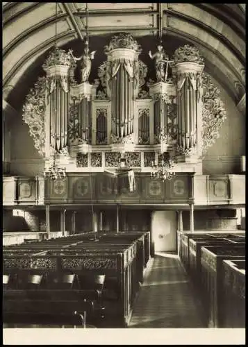 Ansichtskarte Jever JEVER (OLDENBURG.) STADTKIRCHE Orgel von 1756. 1950