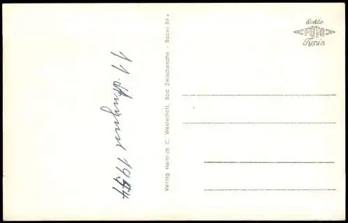 Ansichtskarte Bad Zwischenahn Mikroskop-Bilder und Landkarte 1954