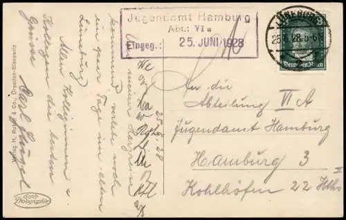 Ansichtskarte Lüneburg Schütting Geschäfte - Fotokarte 1928