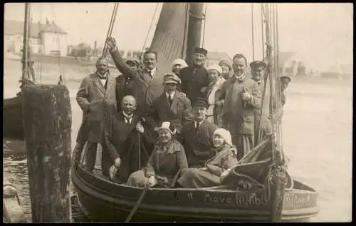 Foto Norderney Schiff auf der Fahrt nach Juist 1923 Privatfoto