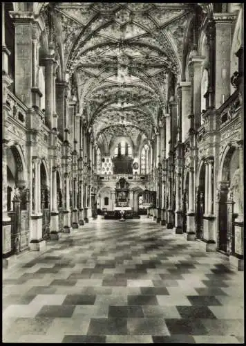 Postcard Hillerod Hillerød Frederiksborg Slotskirke Innen 1963
