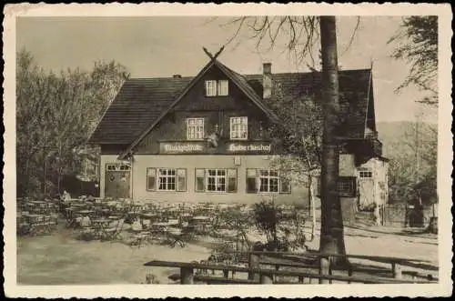 Ansichtskarte Bad Liebenstein Waldgaststätte Hubertushof 1958