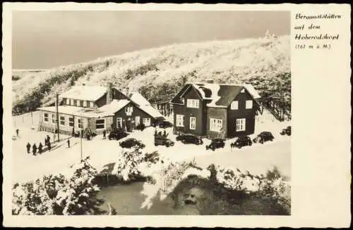 Schotten (Vogelsberg) Berggaststätte Hoherodskopf Vogelsberg im Winter 1940