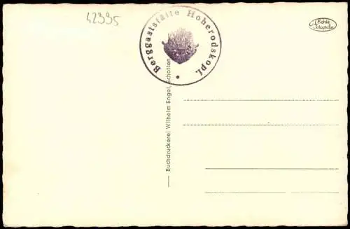 Schotten (Vogelsberg) Berggaststätte Hoherodskopf Vogelsberg im Winter 1940