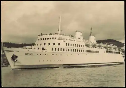 .Mecklenburg-Vorpommern Ostsee Baltic Sea Schiffe Dampfer Steamer Sassnitz 1959