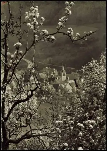 Ansichtskarte Bächlingen-Langenburg Kirche und Dorf 1961