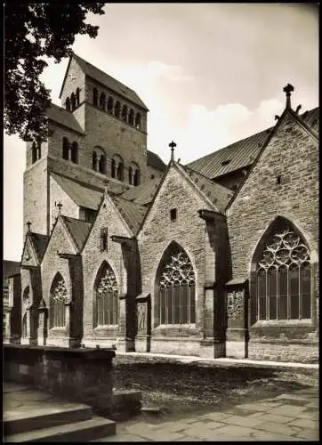 Ansichtskarte Hildesheim Dom Seitenansicht 1961
