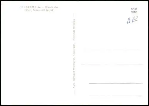 Ansichtskarte Hildesheim Kreuzkirche Nördl. Seitenschiff-Barock 1963