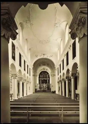 Ansichtskarte Hildesheim St. Mauritius Innen 1961