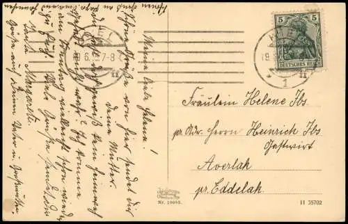 Ansichtskarte Kiel Straßenpartie am Schloß 1915