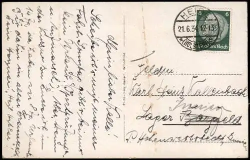 Ansichtskarte Heide (Holstein) Kaserne 1934