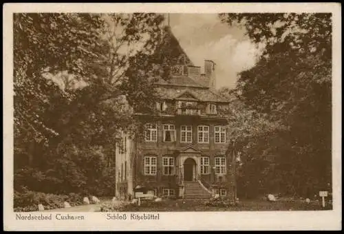 Ansichtskarte Cuxhaven Schloß Ritzebüttel 1918