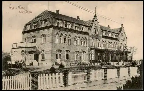Ansichtskarte Wyk (Föhr) Seehospiz 1915