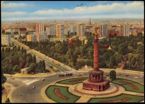 Ansichtskarte Hansaviertel-Berlin Siegessäule Hansaviertel 1974