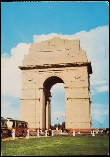 Postcard Delhi Indien दिल्ली India Gate 1991