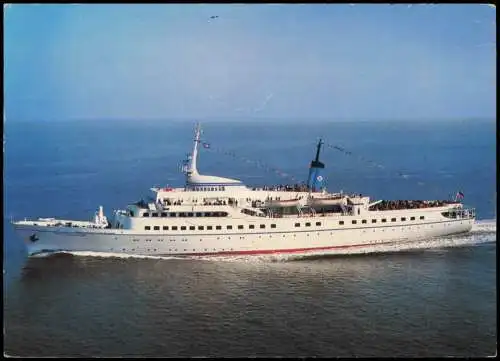 Schiff Ship Schiffsfoto-AK MS Helgoland Bremer Seebäderdienst 1985