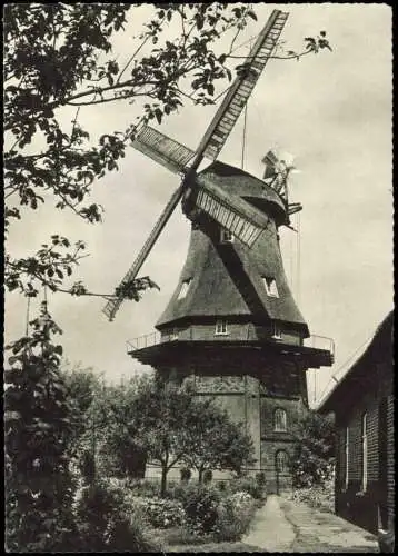 Ansichtskarte Marschkamp-Geestland Norddeutsche Mühle Windmühle 1962