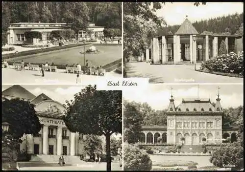 Lot 7 Ansichtskarten Bad Elster Park Kuranlagen 1978