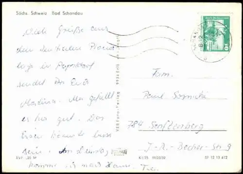 Lot 6 Ansichtskarten .Sachsen Sächsische Schweiz Rathen Bad Schandau 1980