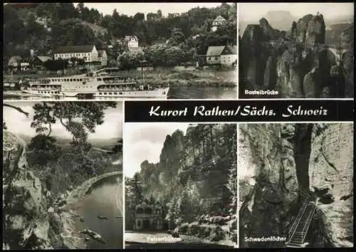 Lot 6 Ansichtskarten .Sachsen Sächsische Schweiz Rathen Bad Schandau 1980