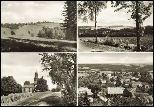 Landwüst-Markneukirchen Mehrbildkarte mit Ortsansichten zur DDR-Zeit 1985