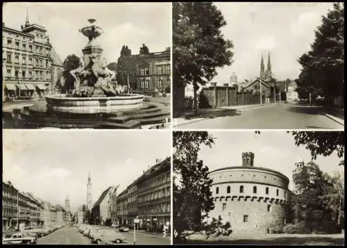 Görlitz Zgorzelec DDR Mehrbild-AK u.a. mit Leninplatz, Altstadt uvm. 1972