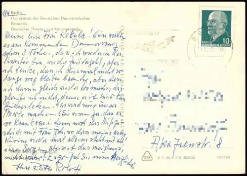 Berlin Deutsches Theater und Kammerspiele zur DDR-Zeit 1968/1965