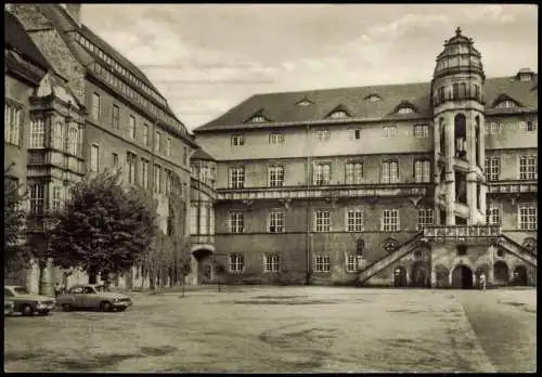 Ansichtskarte Torgau Schloss Hartenfels Schloßhof zur DDR-Zeit 1968
