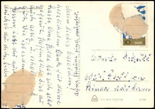 Bernsdorf (Oberlausitz) Njedźichow Park-Ansicht zur DDR-Zeit 1966